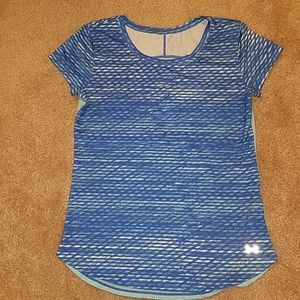 Under Armour Blue Dri Fit Short Sleeve Top